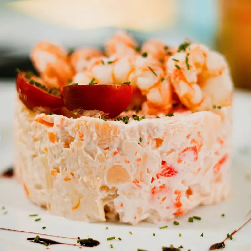 Ensaladilla de bonito con gambas de Buendi